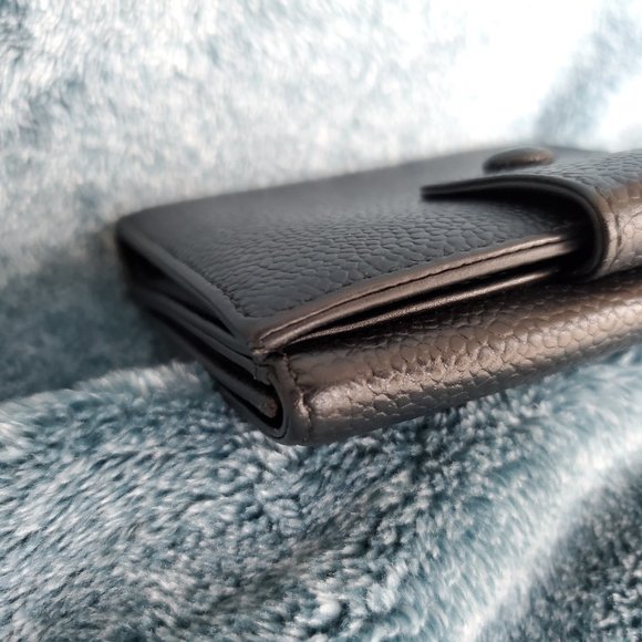 CHANEL PRICE DROP CC Monogram Bifold Wallet Black Caviar - Picture 7 of 10